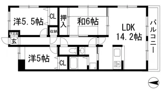 藤和シティホームズ池田井口堂【2階】の間取り