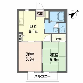 セントラルプラザ B【2階】の間取り