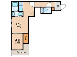 (仮称)ウェリス東浜【3階】の間取り