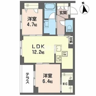 セントリビエ【1階】の間取り