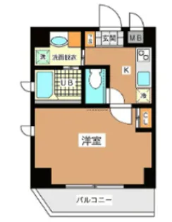 東京都台東区千束3【マンション】の間取り