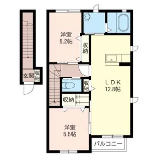 メゾン・ラカージュ V【2階】の間取り