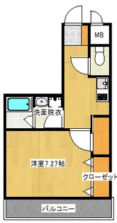 HARABLDG北久里浜【4階】の間取り
