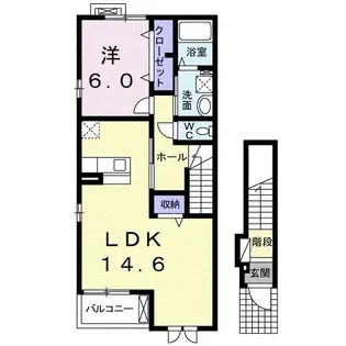 サンフェリオ T【2階】の間取り