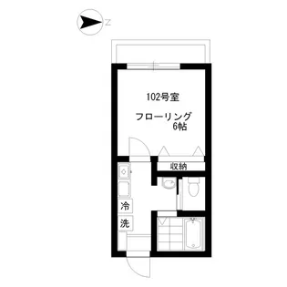 グリーンリーフ綱島【1階】の間取り
