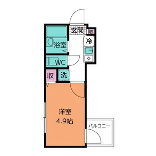 MELDIA津田沼【3階】の間取り