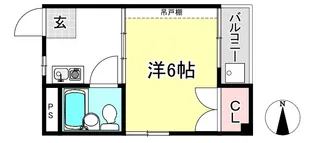 シティハイツ百万遍【4階】の間取り