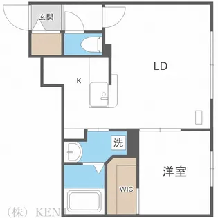 エアフォルク植物園【5階】の間取り