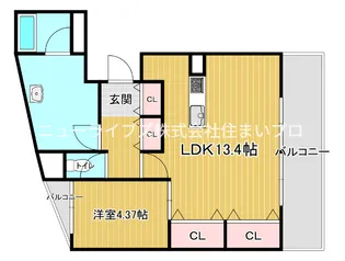 プリモルーチェ【1階】の間取り