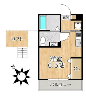 ニューアローズMV【2階】の間取り