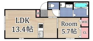メゾン・ド・オリーブ【1階】の間取り