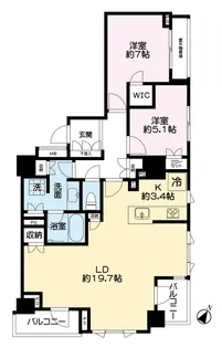 ザ・パークハウス逗子【5階】の間取り