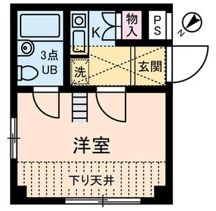イリス三田【3階】の間取り