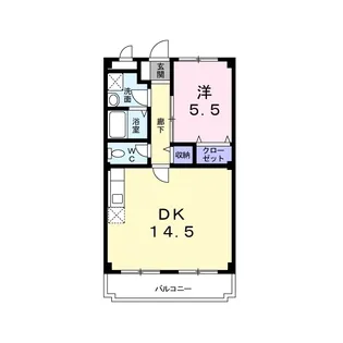 パークサイドマリッチ【3階】の間取り