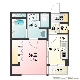 ポンテドゥーエ【3階】の間取り