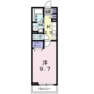 メゾン ド ソレイユ【2階】の間取り