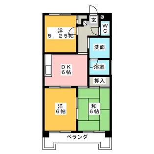 パレスフリューゲル【1階】の間取り