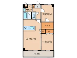 CREWS.ROI 天神【5階】の間取り