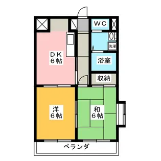 南浦和岡昭マンション【3階】の間取り