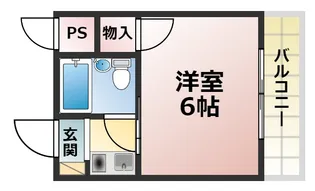 パーソナルハイツ御影【1階】の間取り