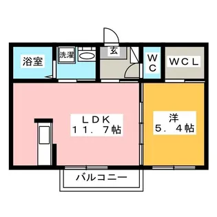 ビクトリー B【1階】の間取り