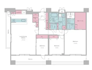 レジディア西麻布【14階】の間取り