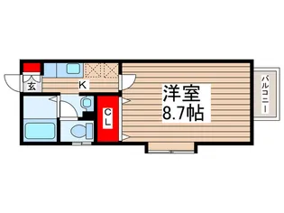 アクシス常盤平【1階】の間取り