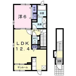 サンリットネアIII【2階】の間取り