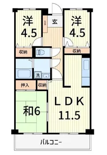 アクシス高砂【3階】の間取り