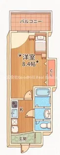 ラグゼ新大阪南【4階】の間取り