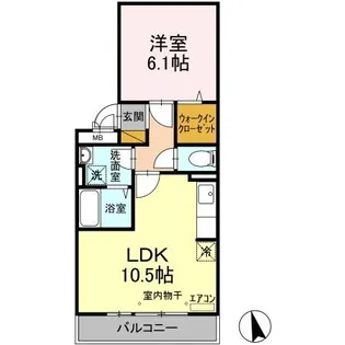 LaCasaI【3階】の間取り