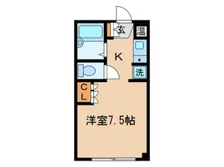 フラット5出来野【3階】の間取り