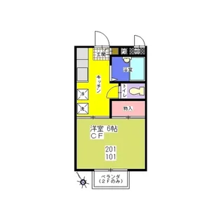 シティコーポラス105【1階】の間取り