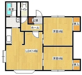 ハイツオーシャン【1階】の間取り