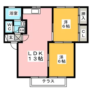 コージーレジデンス【1階】の間取り