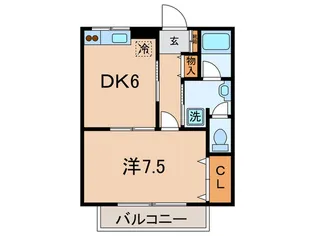 植ノ台ハイツ5【2階】の間取り