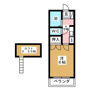 グリーンハイムマツイ【1階】の間取り