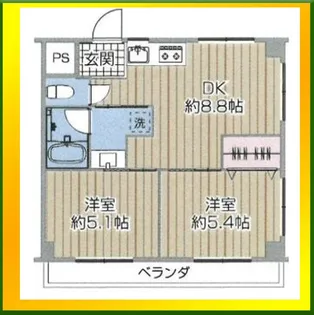 滝島マンション【2階】の間取り
