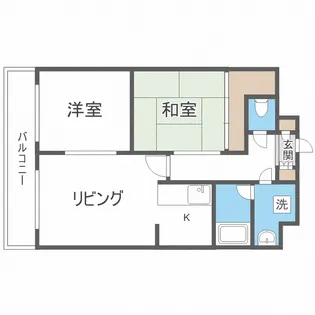 エクシード北郷【3階】の間取り