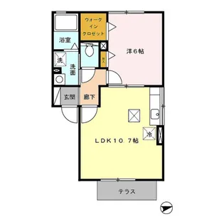 パルファンローズ【2階】の間取り