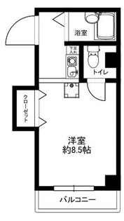 キャタデイマンション上野入谷【5階】の間取り