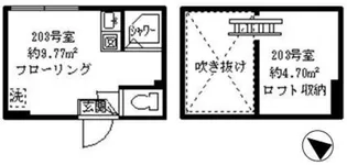 ソフィアポップ(家具付き)【2階】の間取り