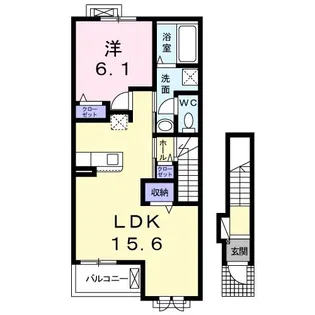 パークライフ八尾II【2階】の間取り