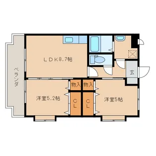 Y&Mデイジー【1階】の間取り