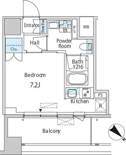 エムエー月島【8階】の間取り