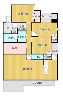 モアグレース多治見II【11階】の間取り