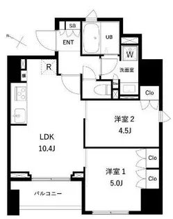 タスキプライムテラス本蓮沼【9階】の間取り