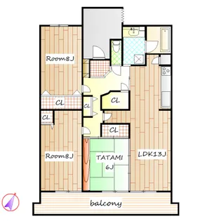 T-one MIYAHARA East【2階】の間取り