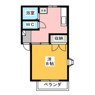 ポンドバレー B【2階】の間取り