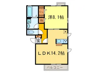 シェ・ブラウゼ【3階】の間取り